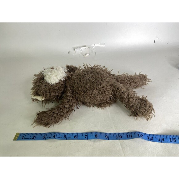 Bunnies By The Bay Scraggle Scraggly Bear Brown Plush Stuffed Animal Toy Worn - Picture 9 of 9